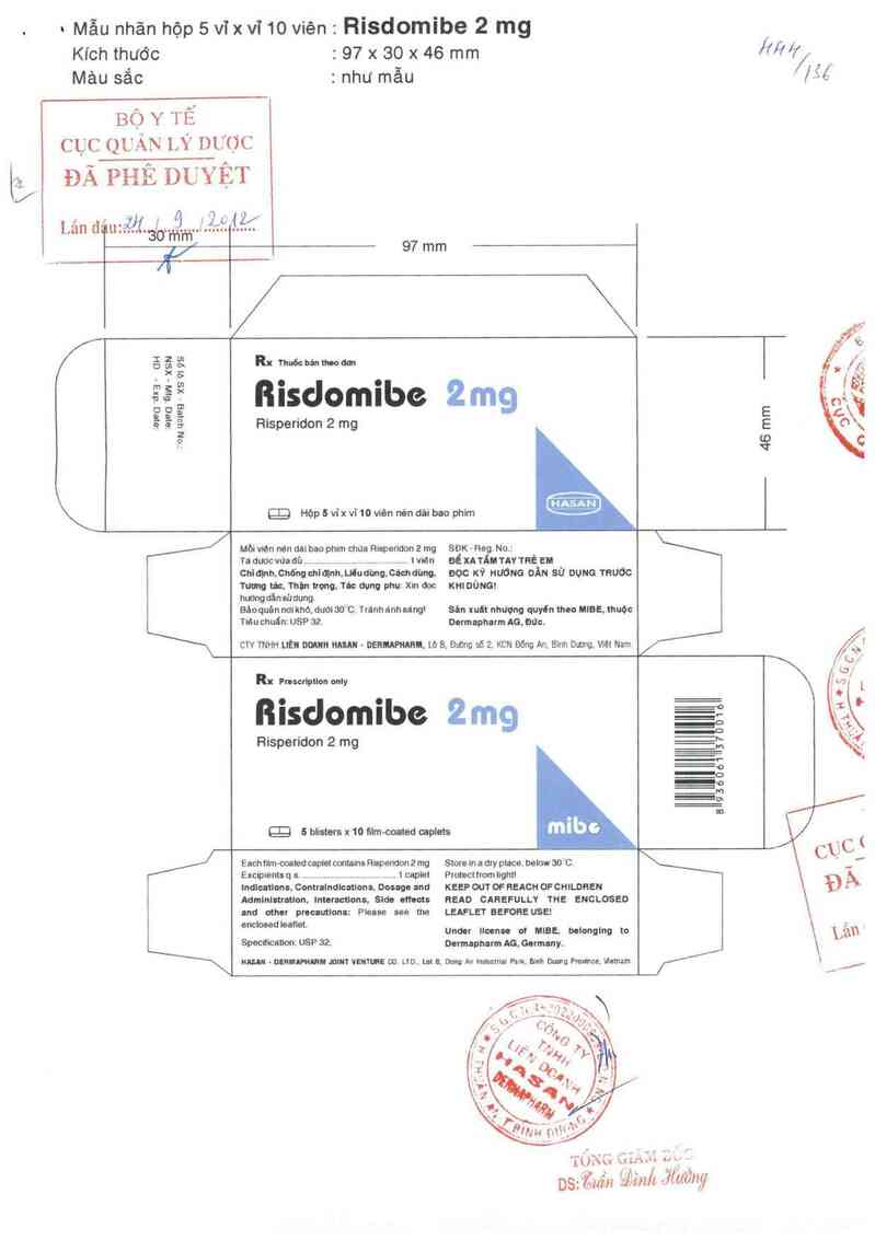 thông tin, cách dùng, giá thuốc Risdomibe 2 mg - ảnh 0