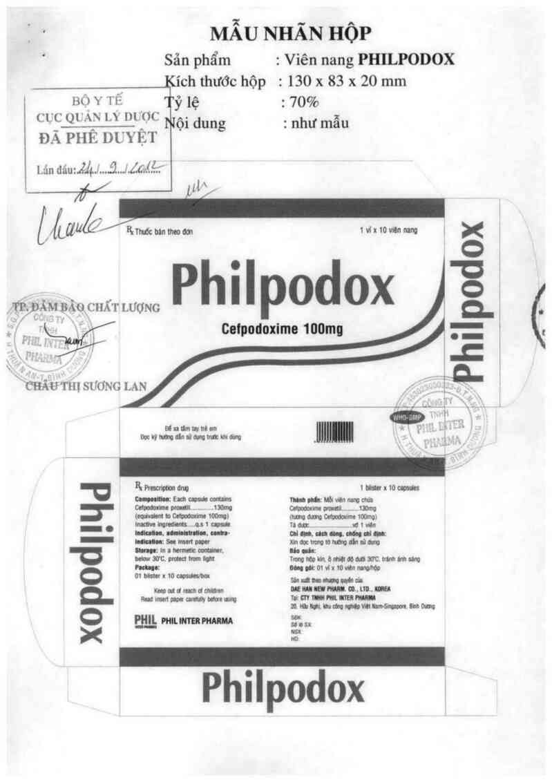 thông tin, cách dùng, giá thuốc Philpodox - ảnh 0