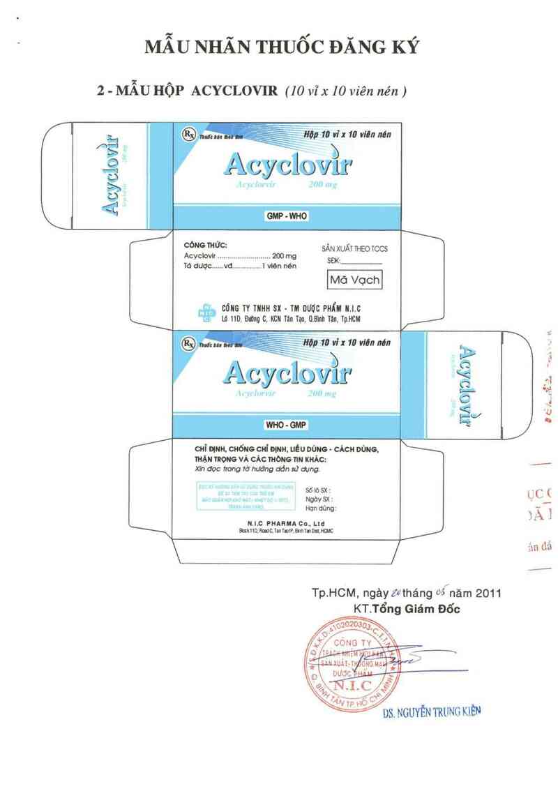 thông tin, cách dùng, giá thuốc Acyclovir 200 mg - ảnh 1