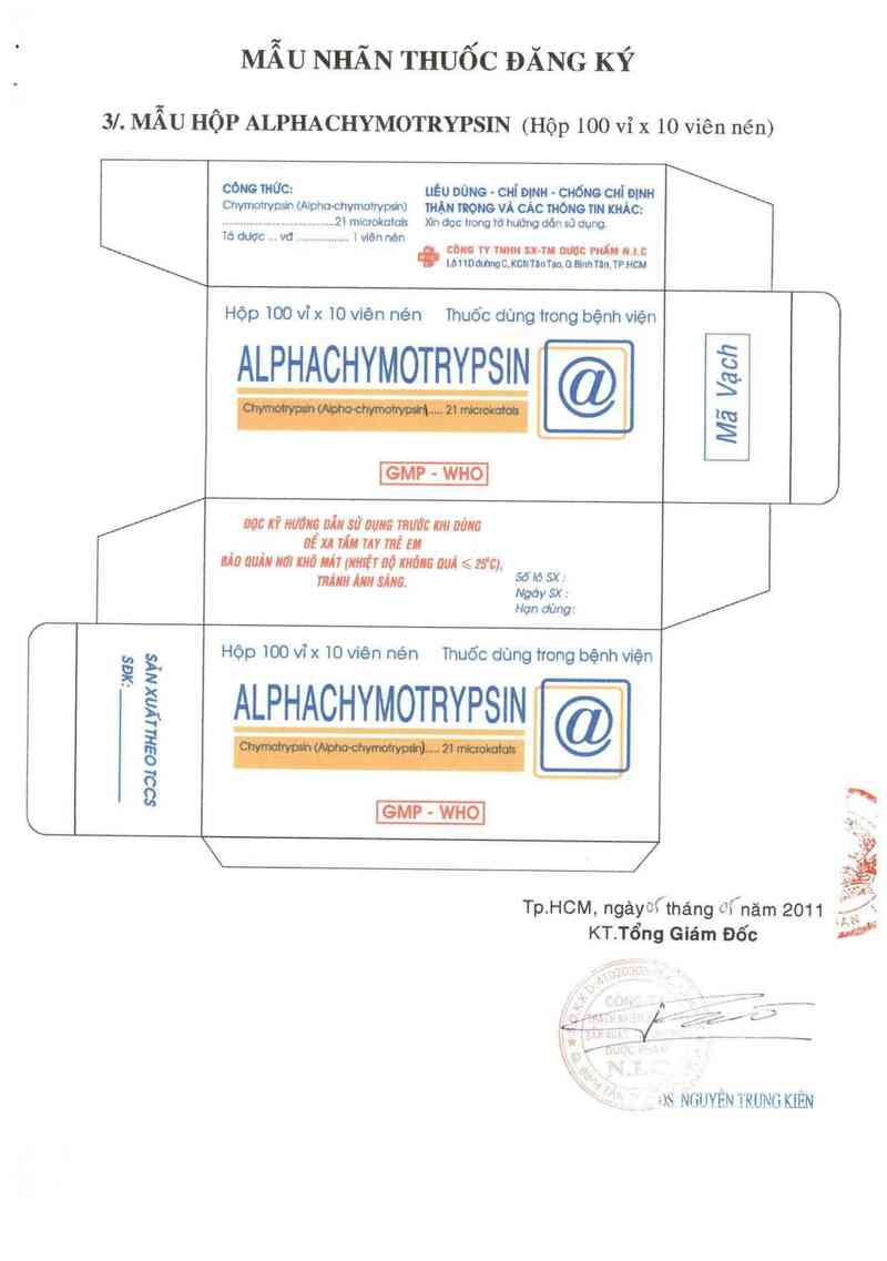 thông tin, cách dùng, giá thuốc Alphachymotrypsin - ảnh 2