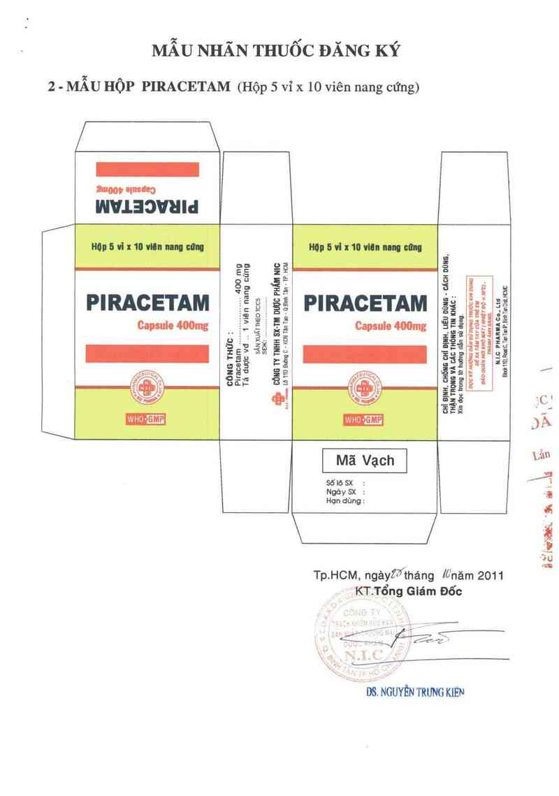 thông tin, cách dùng, giá thuốc Piracetam 400 mg - ảnh 1