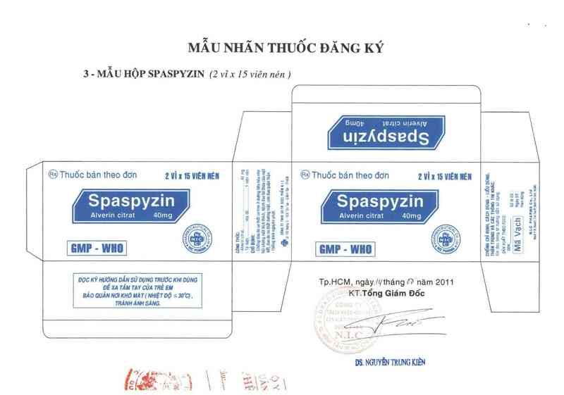 thông tin, cách dùng, giá thuốc Spaspyzin - ảnh 1