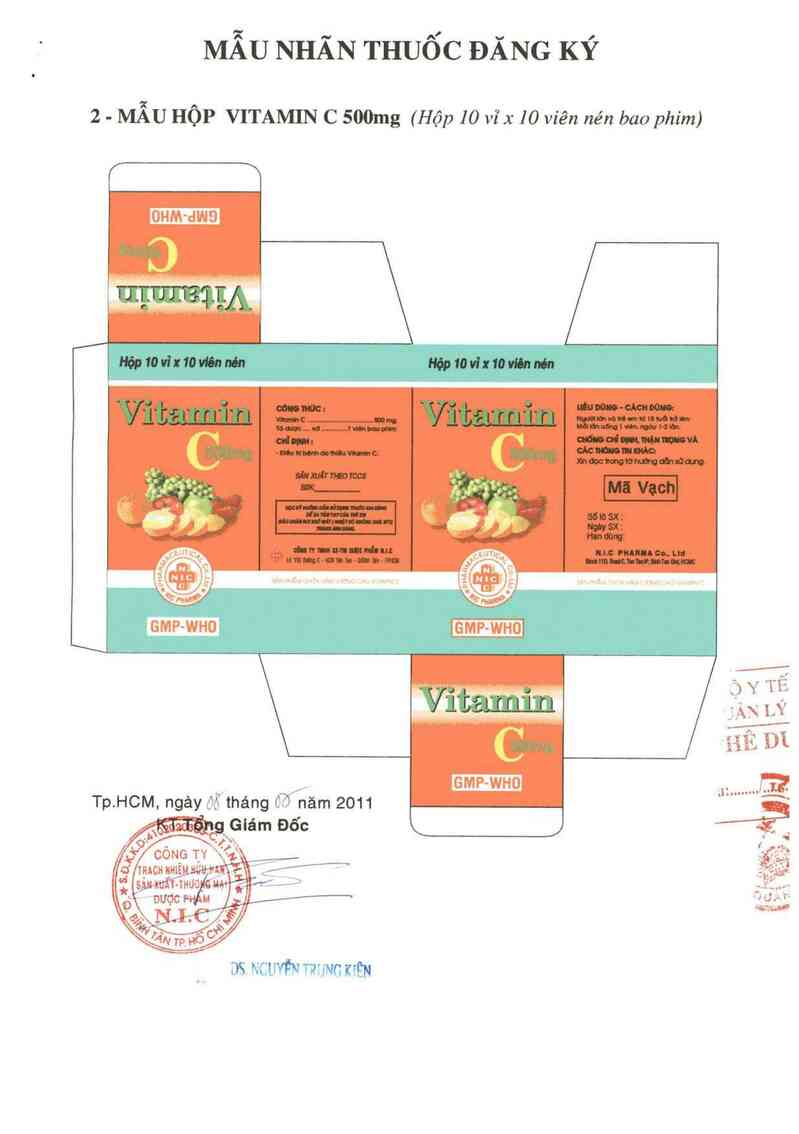 thông tin, cách dùng, giá thuốc Vitamin C 500mg - ảnh 1