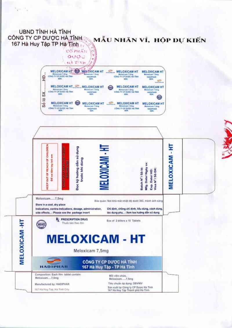 thông tin, cách dùng, giá thuốc Meloxicam - HT - ảnh 3