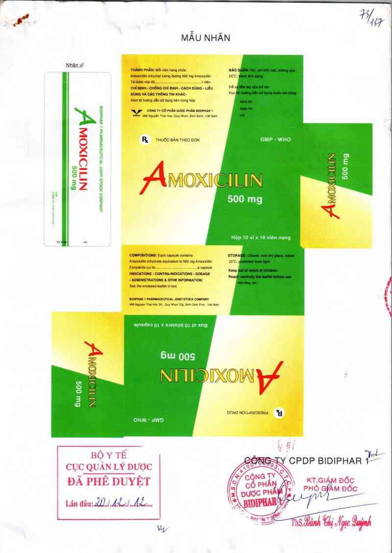 thông tin, cách dùng, giá thuốc Amoxicilin 500mg - ảnh 0