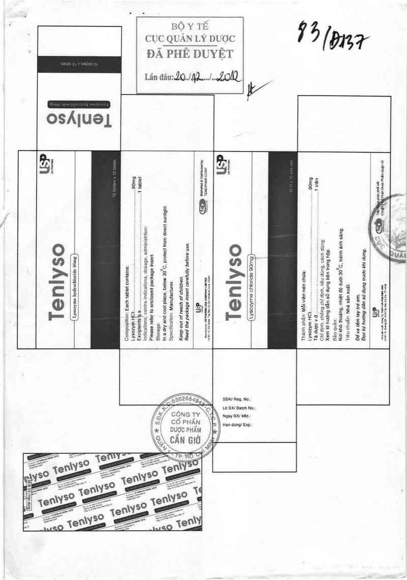 thông tin, cách dùng, giá thuốc Tenlyso - ảnh 0
