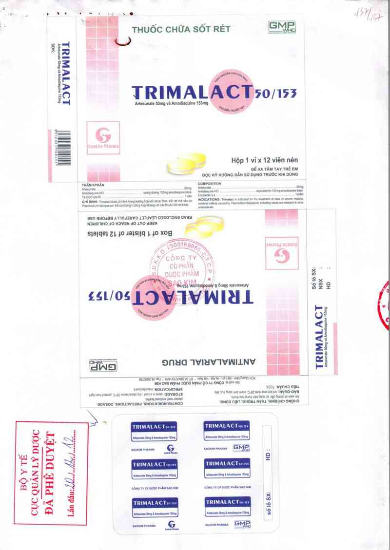 thông tin, cách dùng, giá thuốc Trimalact 50/153 - ảnh 0