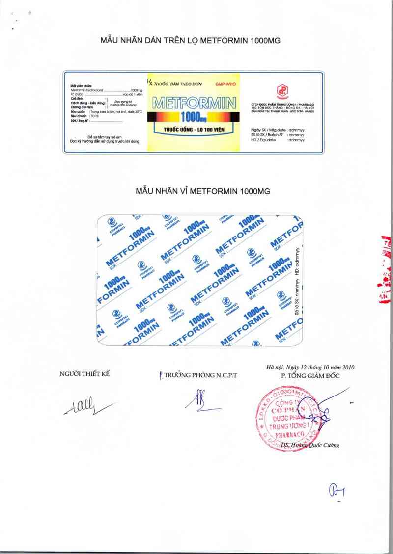 thông tin, cách dùng, giá thuốc Metformin 1000mg - ảnh 2