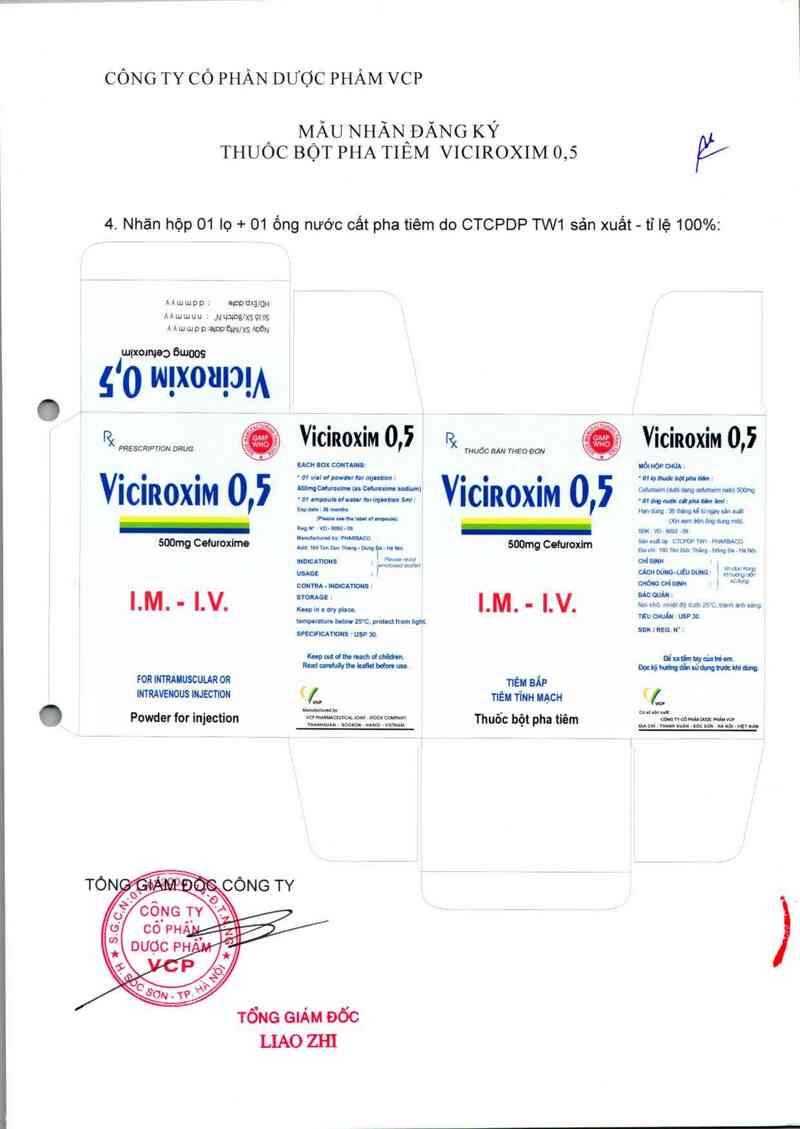 thông tin, cách dùng, giá thuốc Viciroxim 0,5g - ảnh 3