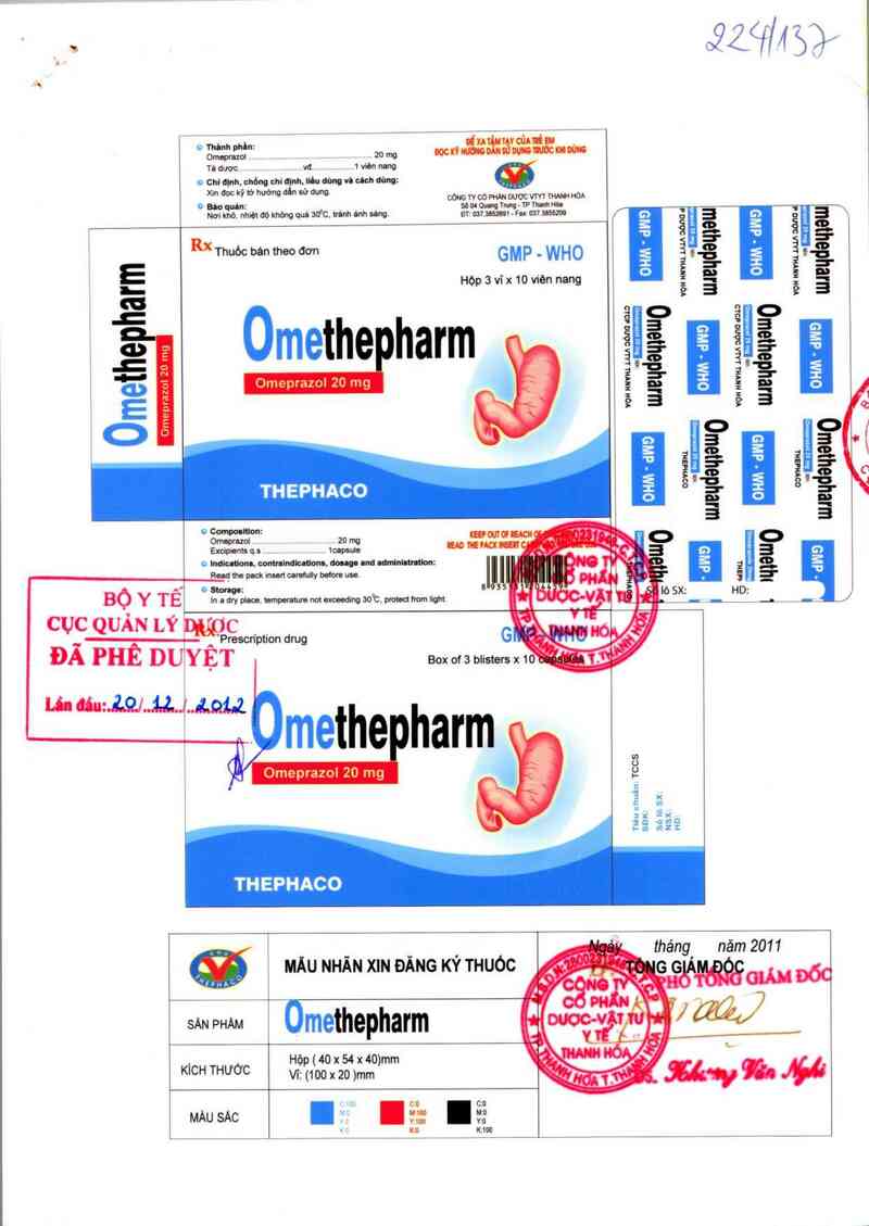 thông tin, cách dùng, giá thuốc Omethepharm - ảnh 0