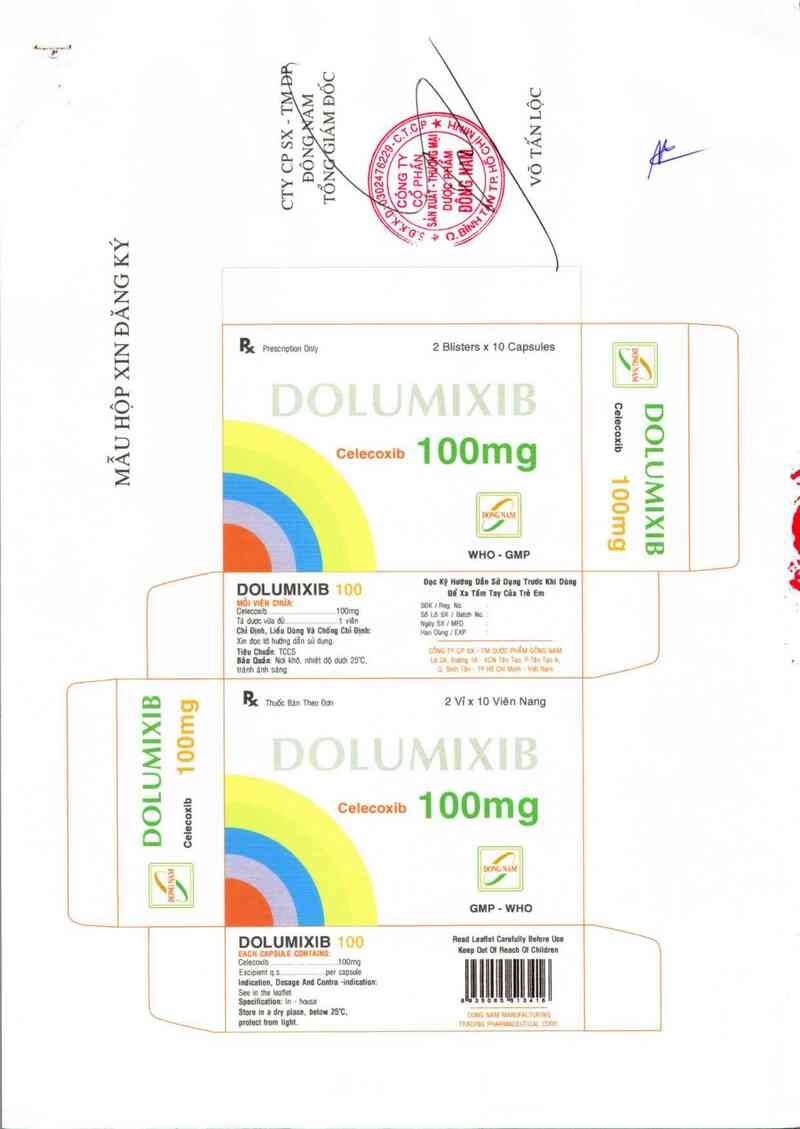 thông tin, cách dùng, giá thuốc Dolumixib  100 mg - ảnh 1