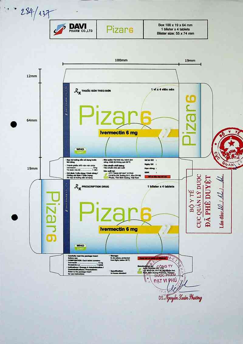 thông tin, cách dùng, giá thuốc Pizar-6 - ảnh 0