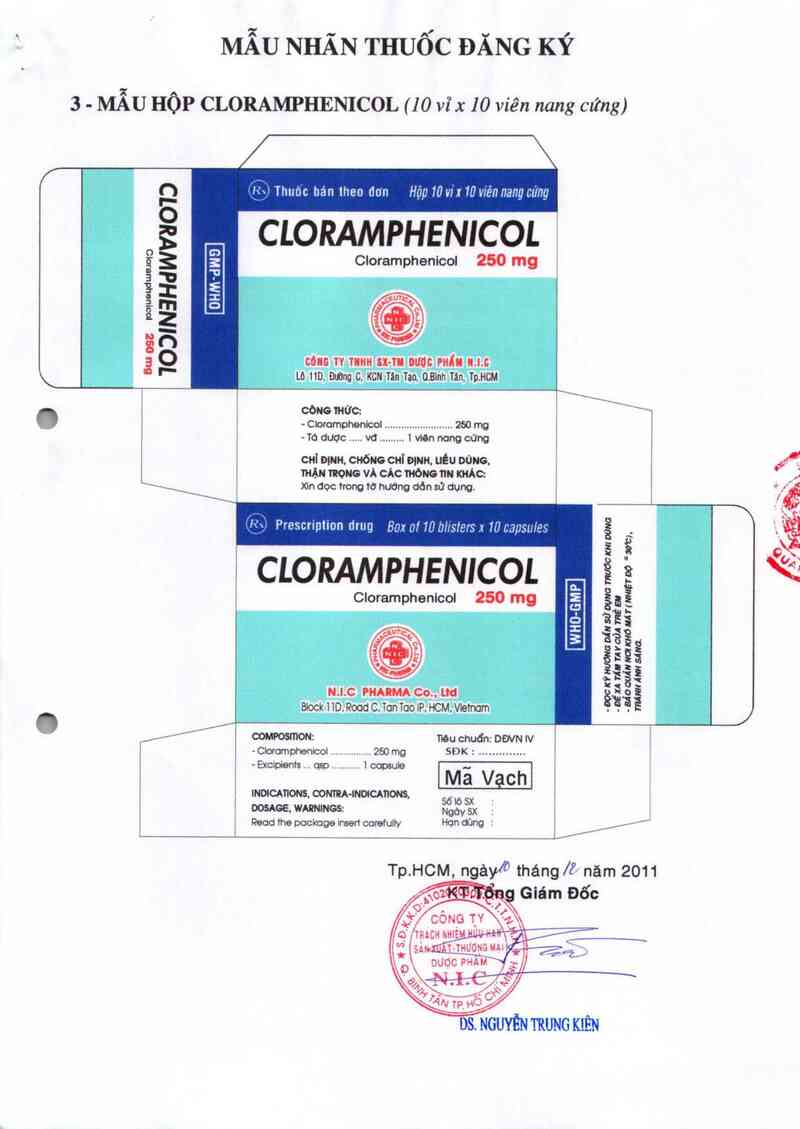 thông tin, cách dùng, giá thuốc Cloramphenicol - ảnh 1