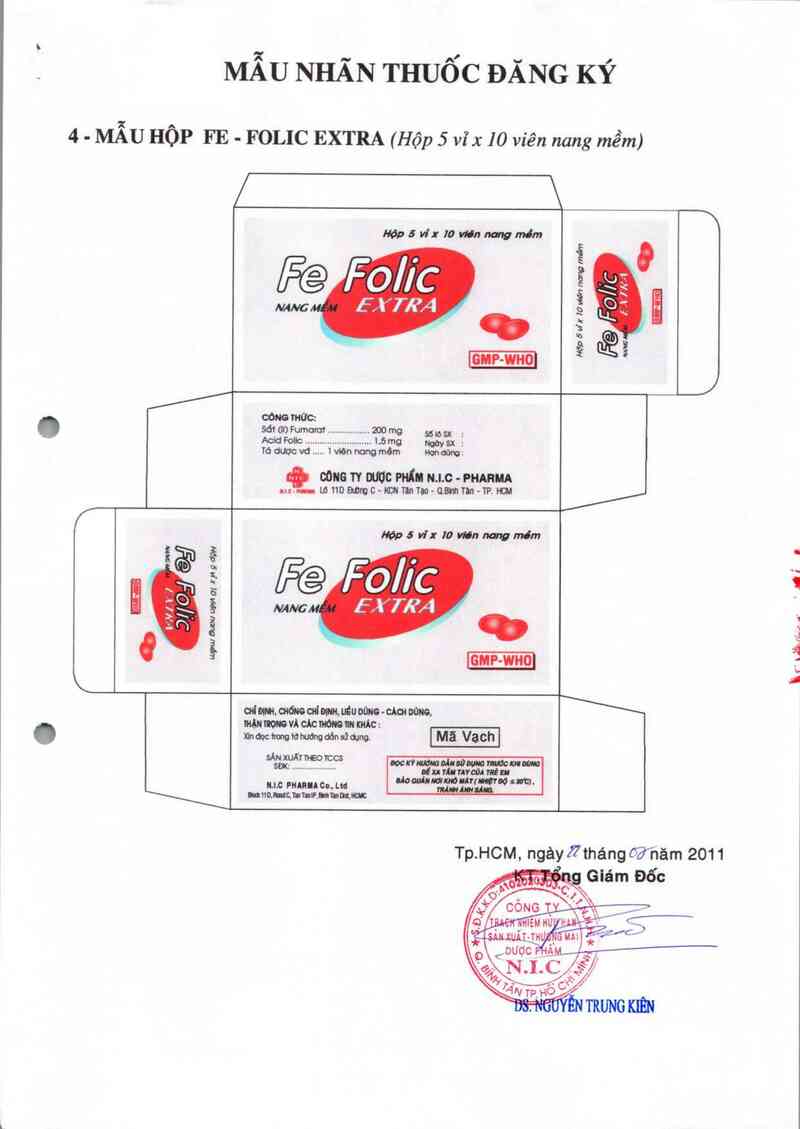 thông tin, cách dùng, giá thuốc Fe-Folic Extra - ảnh 3