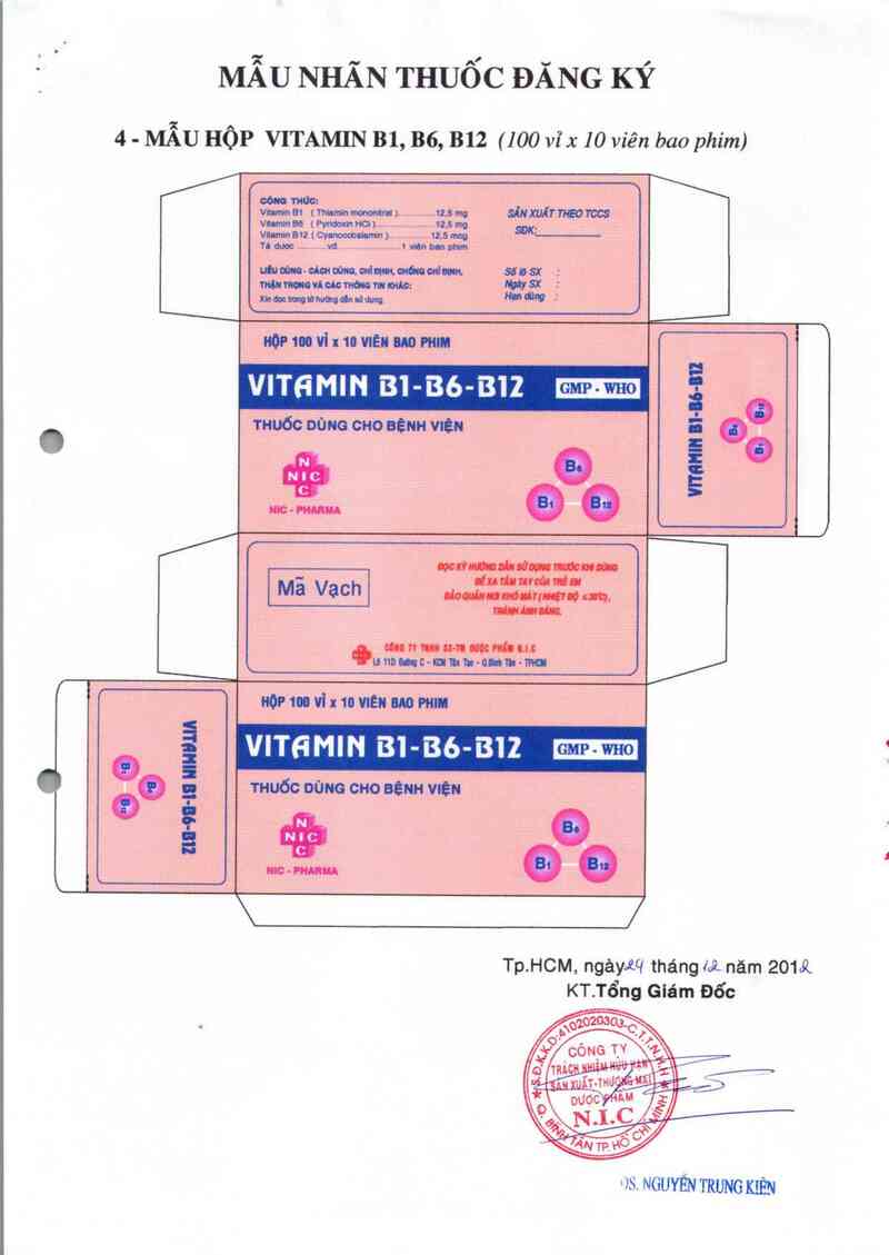 thông tin, cách dùng, giá thuốc Vitamin B1-B6-B12 - ảnh 3