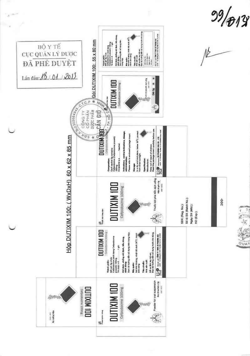 thông tin, cách dùng, giá thuốc Dutixim 100 - ảnh 0