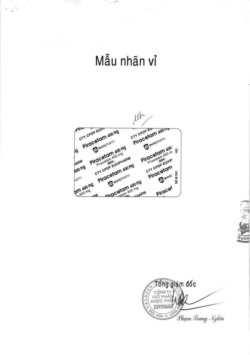 thông tin, cách dùng, giá thuốc Piracetam 400 mg - ảnh 1