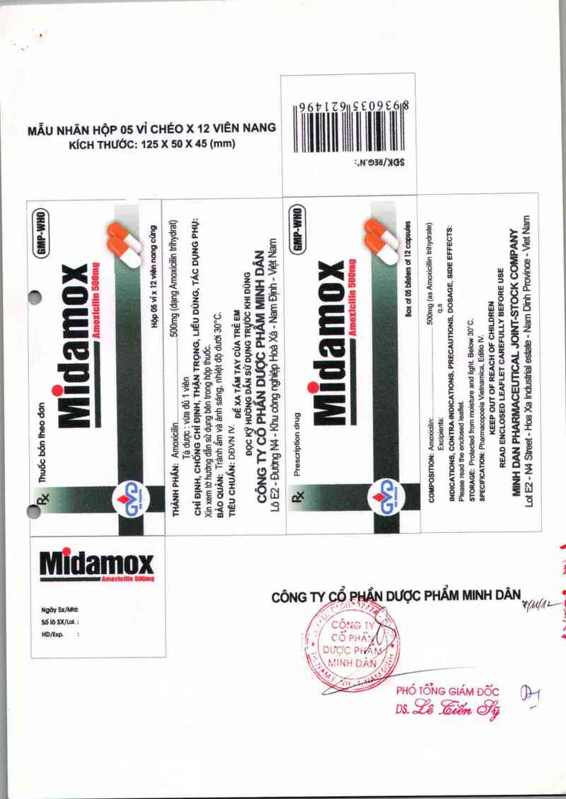 thông tin, cách dùng, giá thuốc Midamox 500 - ảnh 5