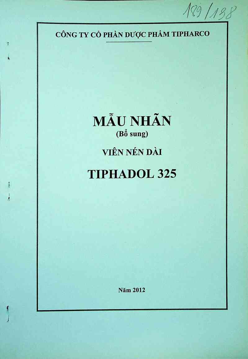 thông tin, cách dùng, giá thuốc Tiphadol 325 - ảnh 0