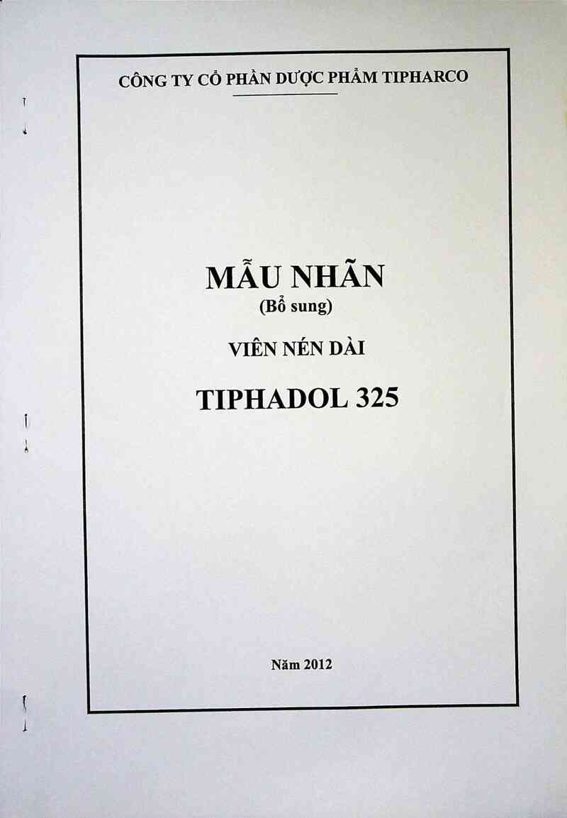 thông tin, cách dùng, giá thuốc Tiphadol 325 - ảnh 1