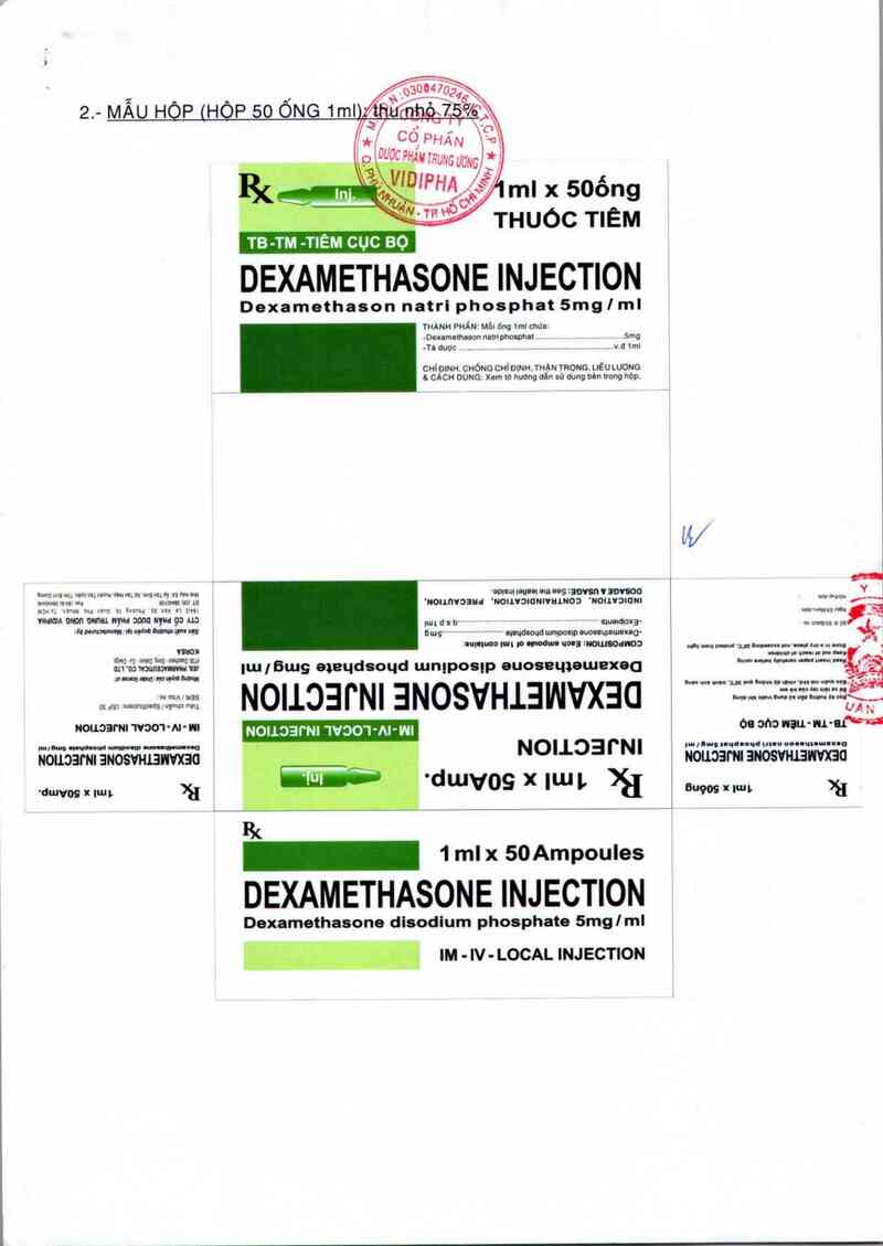 thông tin, cách dùng, giá thuốc Dexamethasone injection - ảnh 1