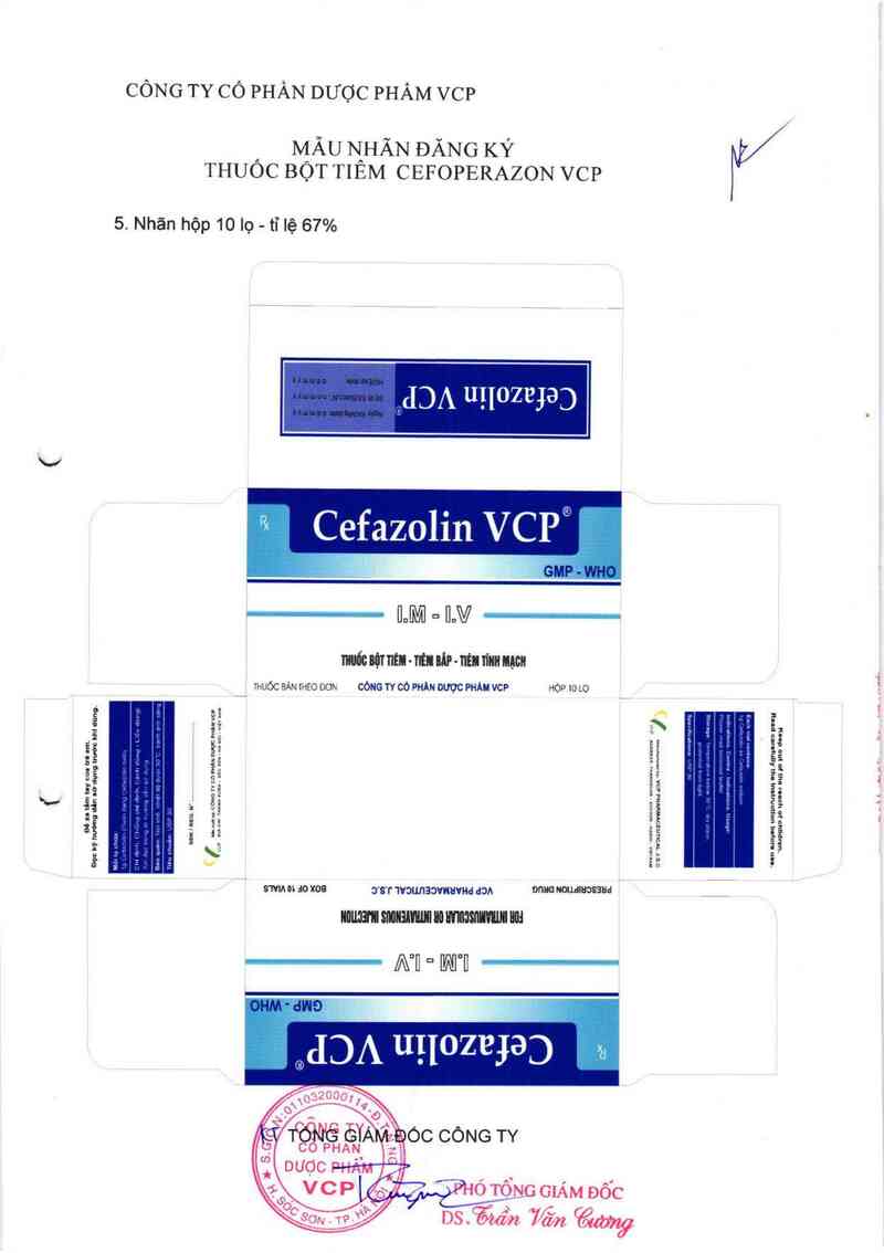 thông tin, cách dùng, giá thuốc Cefazolin VCP - ảnh 3
