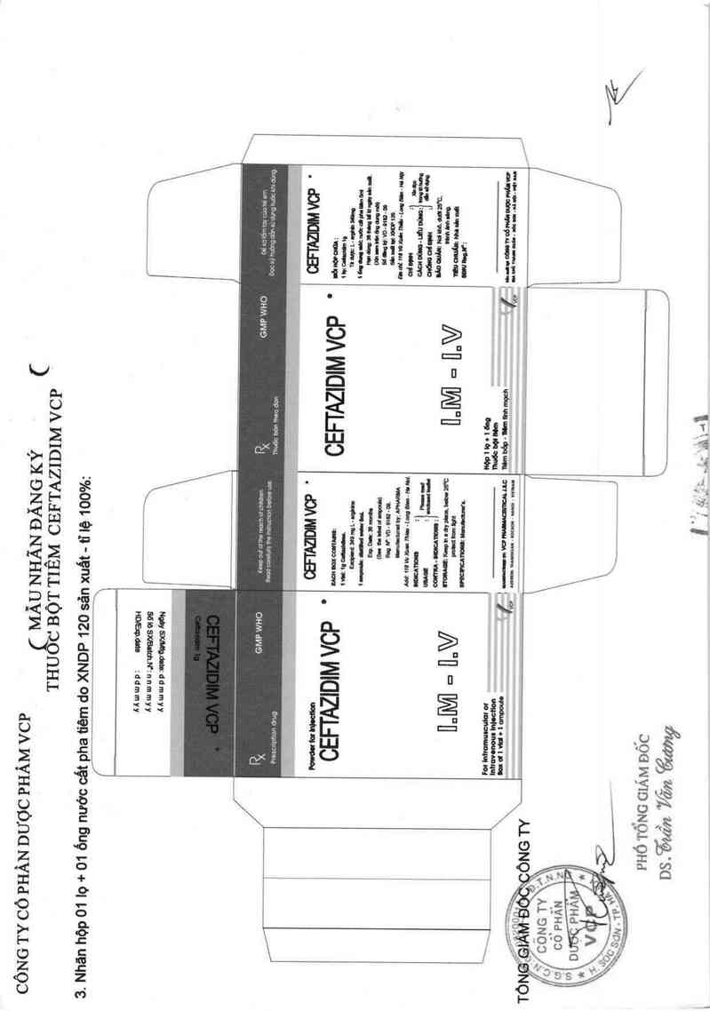thông tin, cách dùng, giá thuốc Ceftazidim VCP - ảnh 1