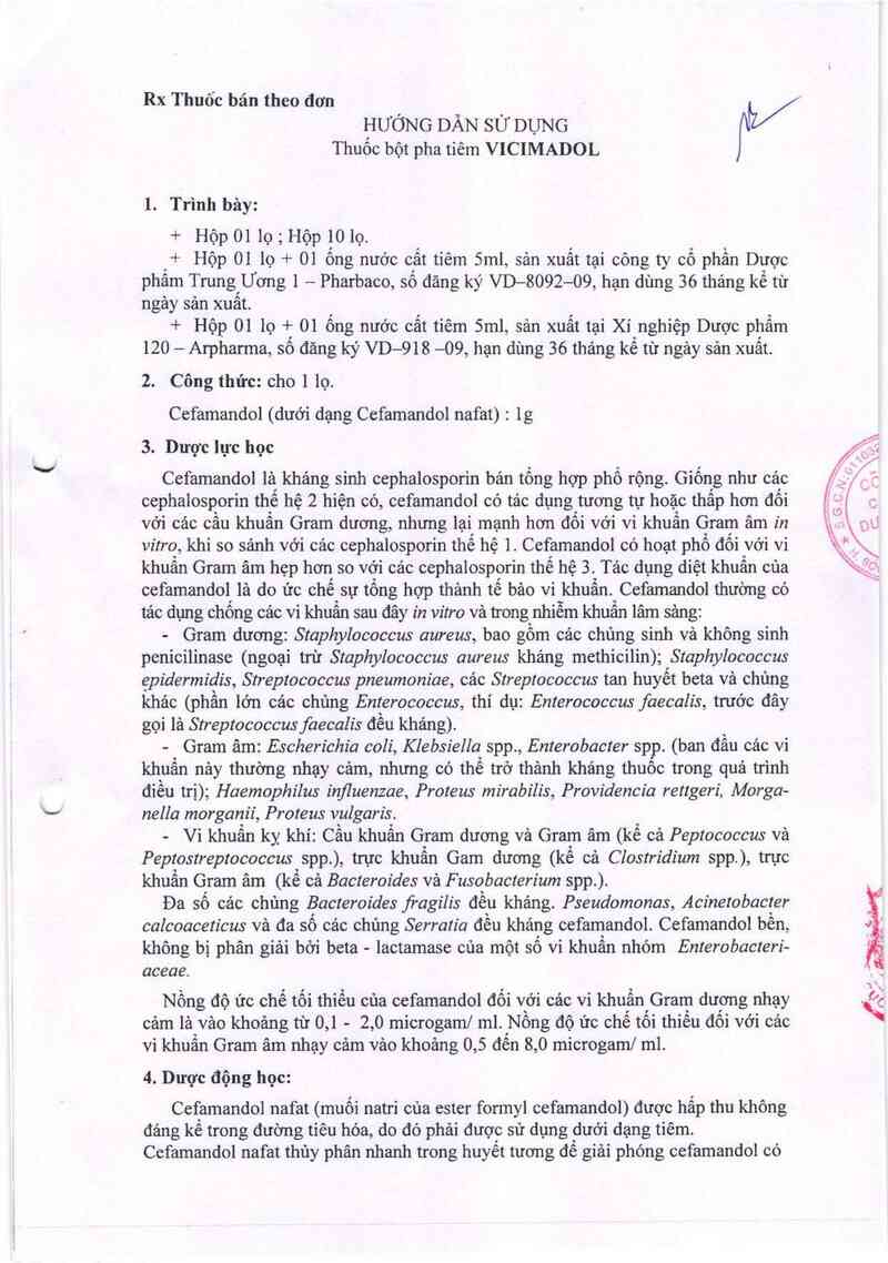 thông tin, cách dùng, giá thuốc Vicimadol - ảnh 4