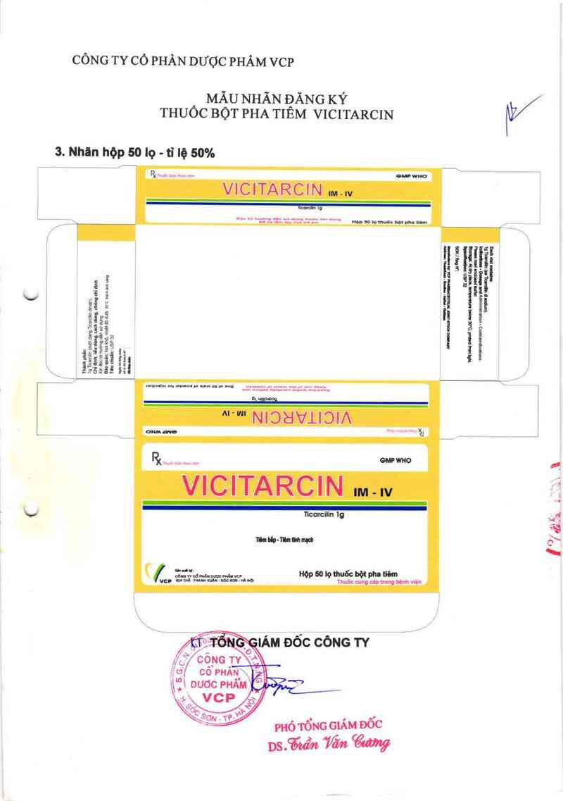 thông tin, cách dùng, giá thuốc Vicitarcin - ảnh 1