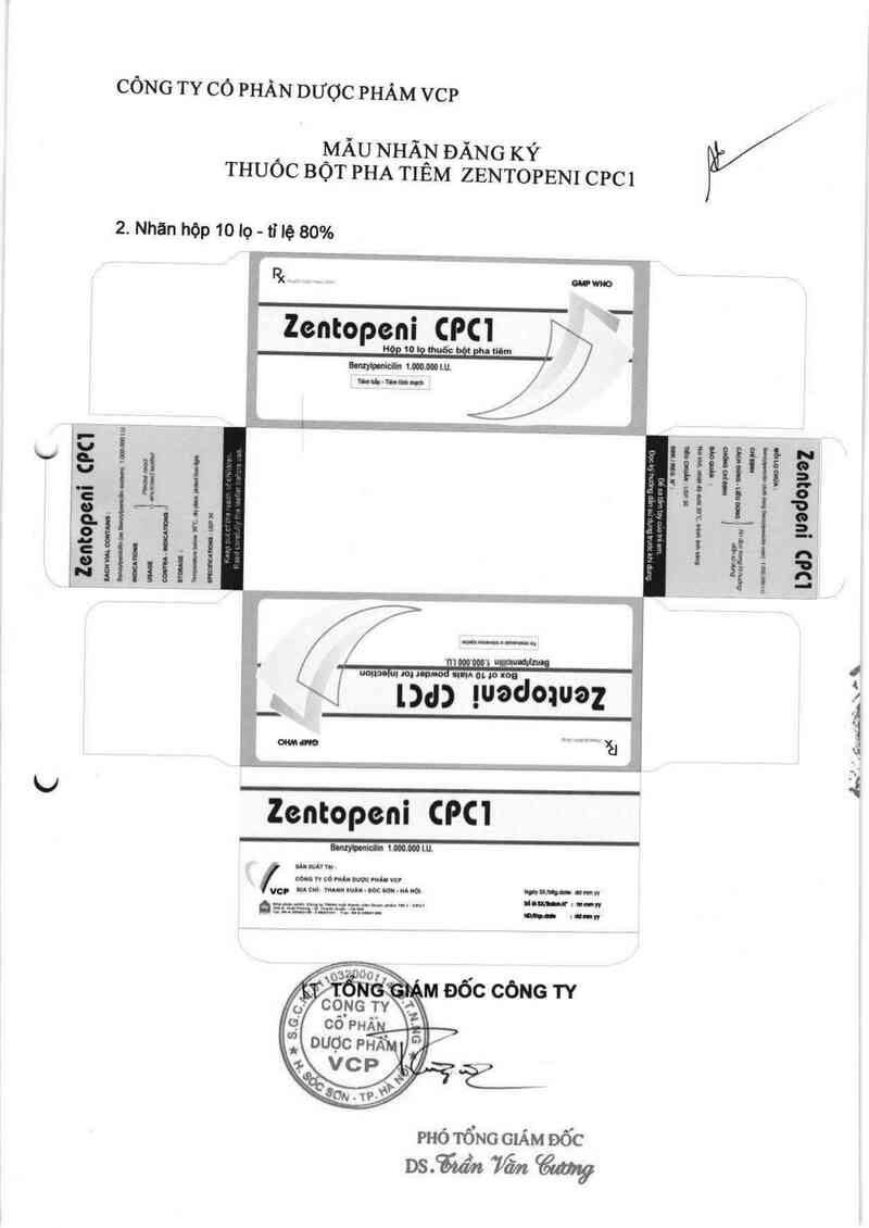 thông tin, cách dùng, giá thuốc Zentopeni CPC1 - ảnh 1