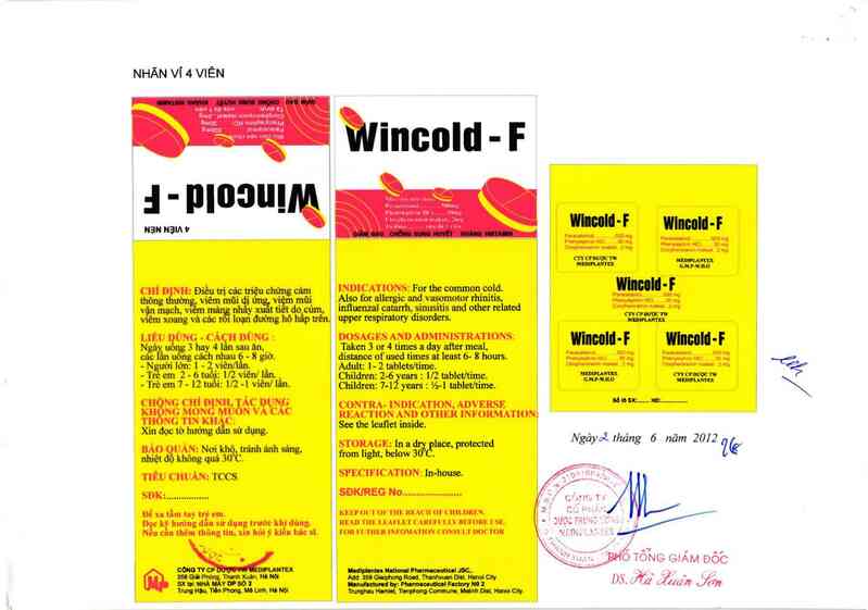 thông tin, cách dùng, giá thuốc Wincold F - ảnh 2