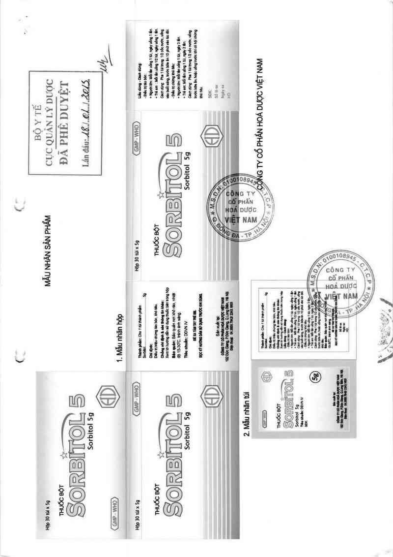 thông tin, cách dùng, giá thuốc Sorbitol 5 - ảnh 0