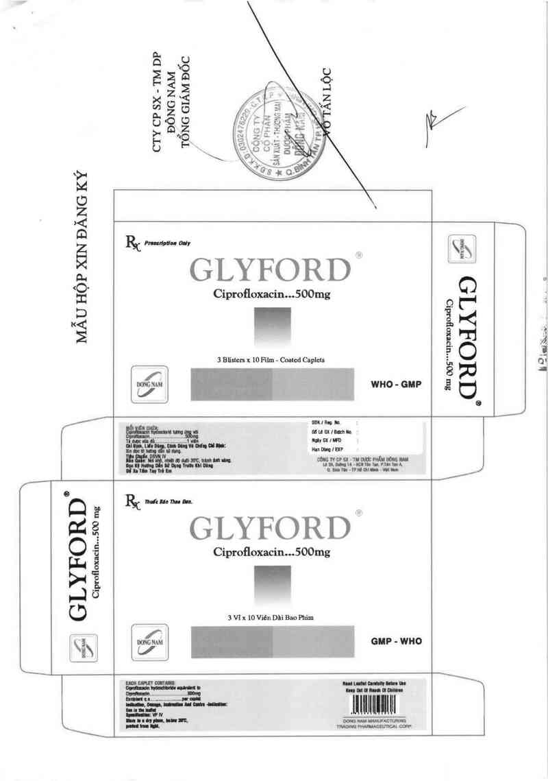 thông tin, cách dùng, giá thuốc Glyford 500 mg - ảnh 2