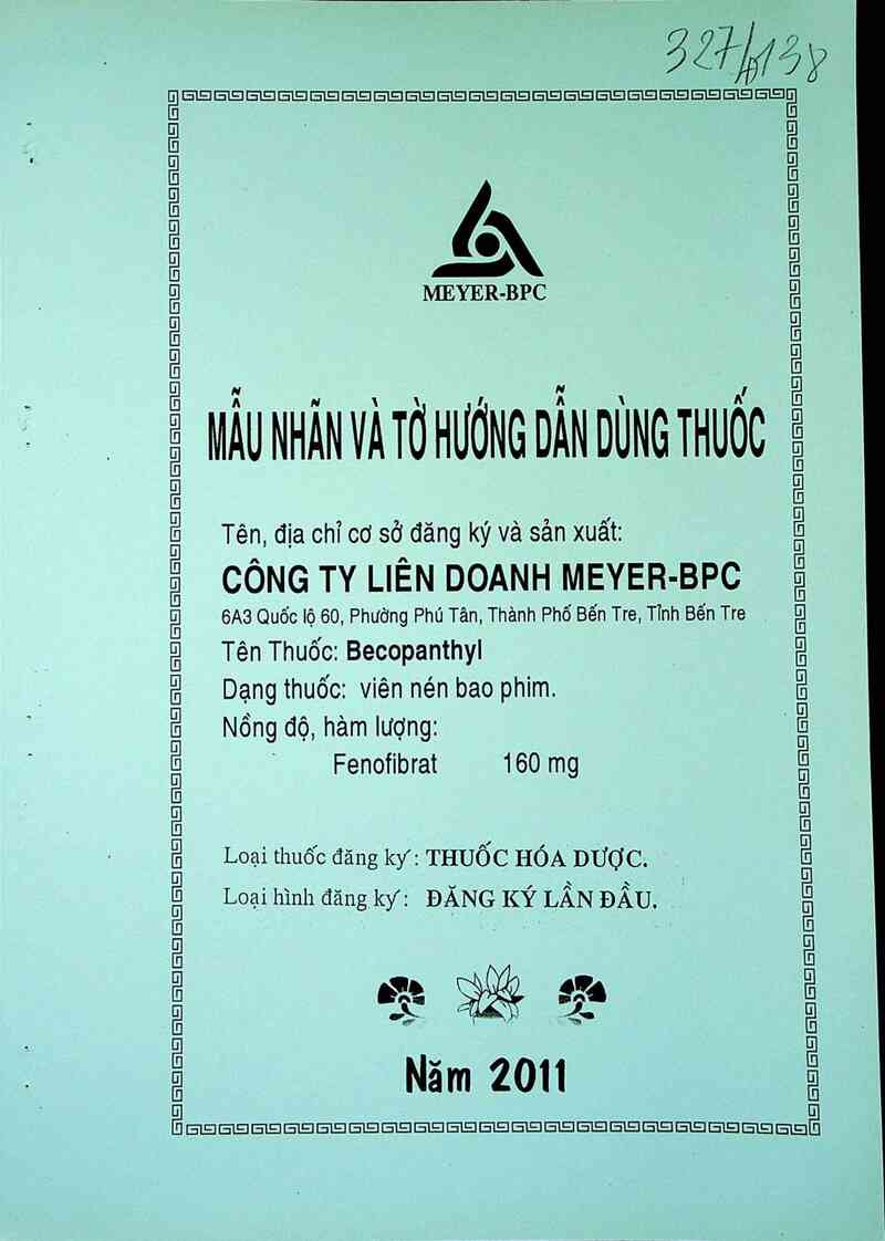 thông tin, cách dùng, giá thuốc Becopanthyl - ảnh 0