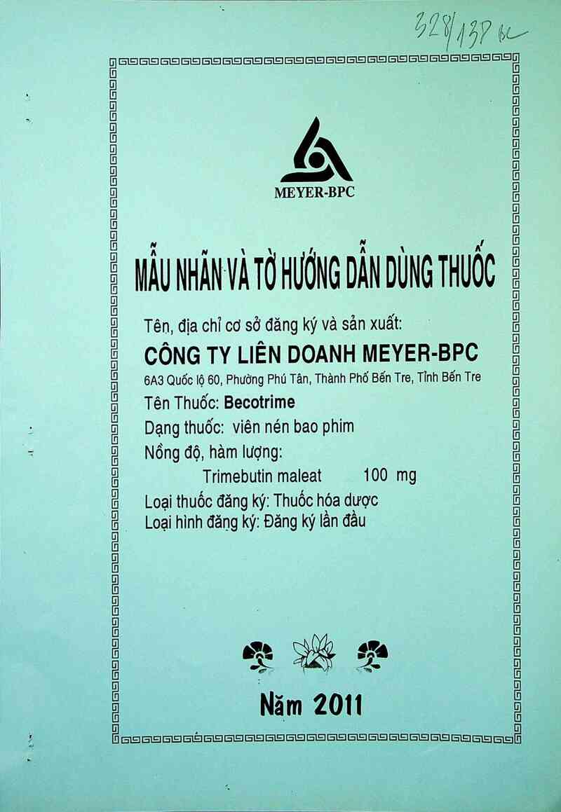 thông tin, cách dùng, giá thuốc Becotrime - ảnh 0