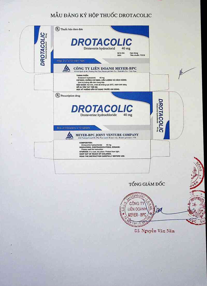 thông tin, cách dùng, giá thuốc Drotacolic - ảnh 3