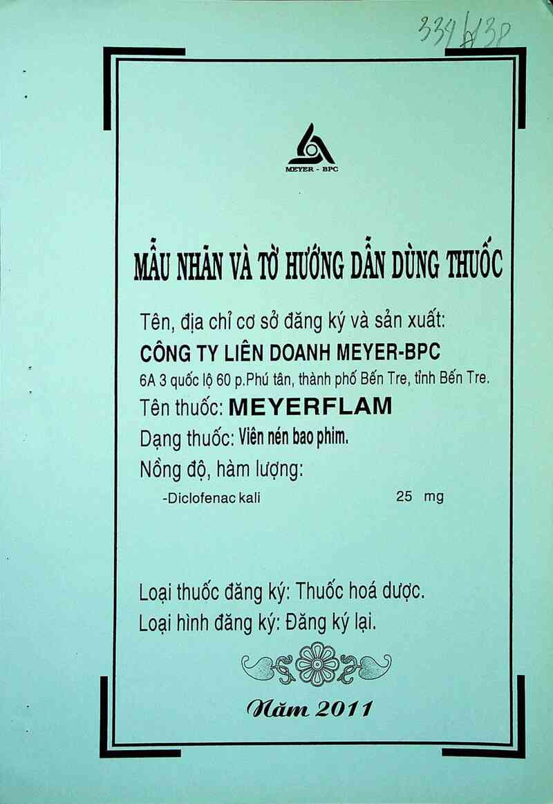 thông tin, cách dùng, giá thuốc Meyerflam - ảnh 0