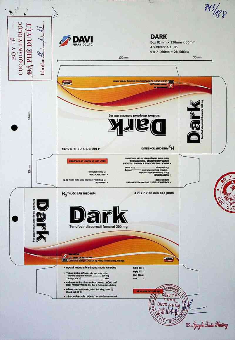 thông tin, cách dùng, giá thuốc Dark - ảnh 0