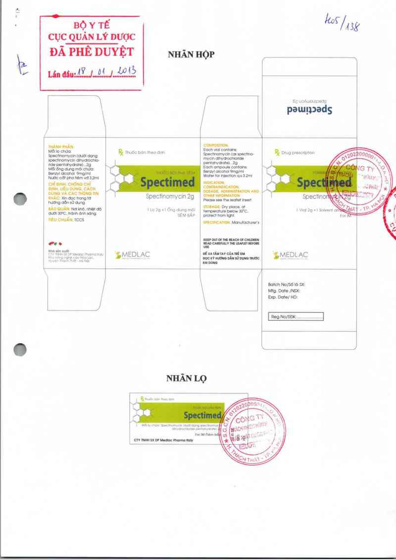 thông tin, cách dùng, giá thuốc Spectimed - ảnh 0