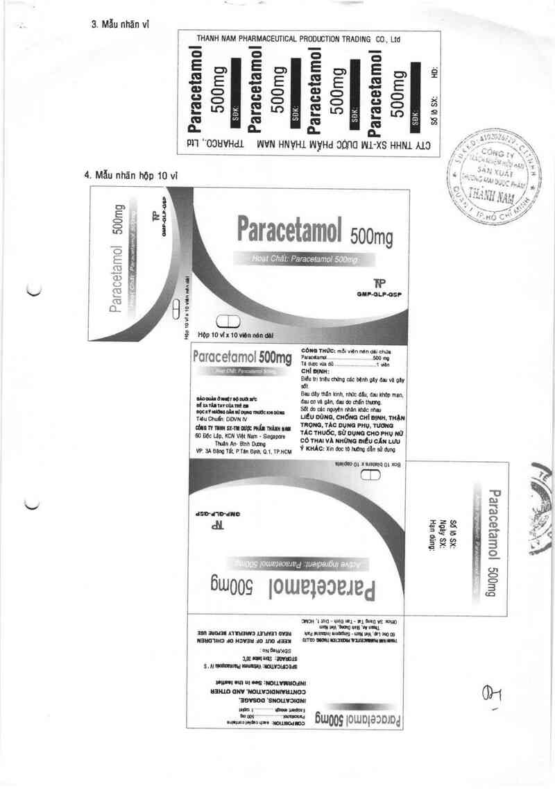 thông tin, cách dùng, giá thuốc Paracetamol - ảnh 1