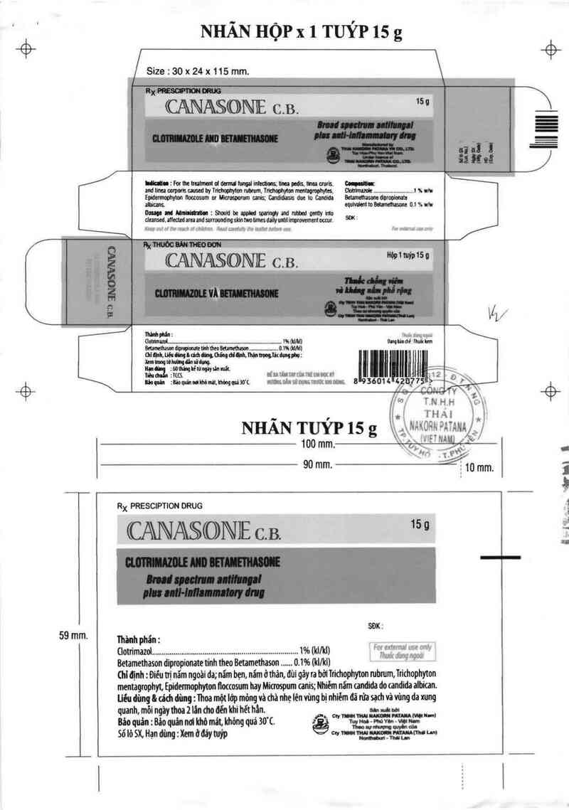 thông tin, cách dùng, giá thuốc Canasone C.B. - ảnh 2