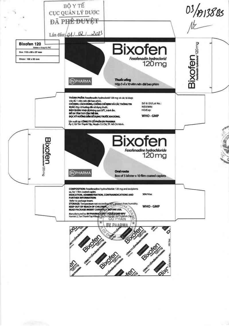 thông tin, cách dùng, giá thuốc Bixofen 120 - ảnh 0