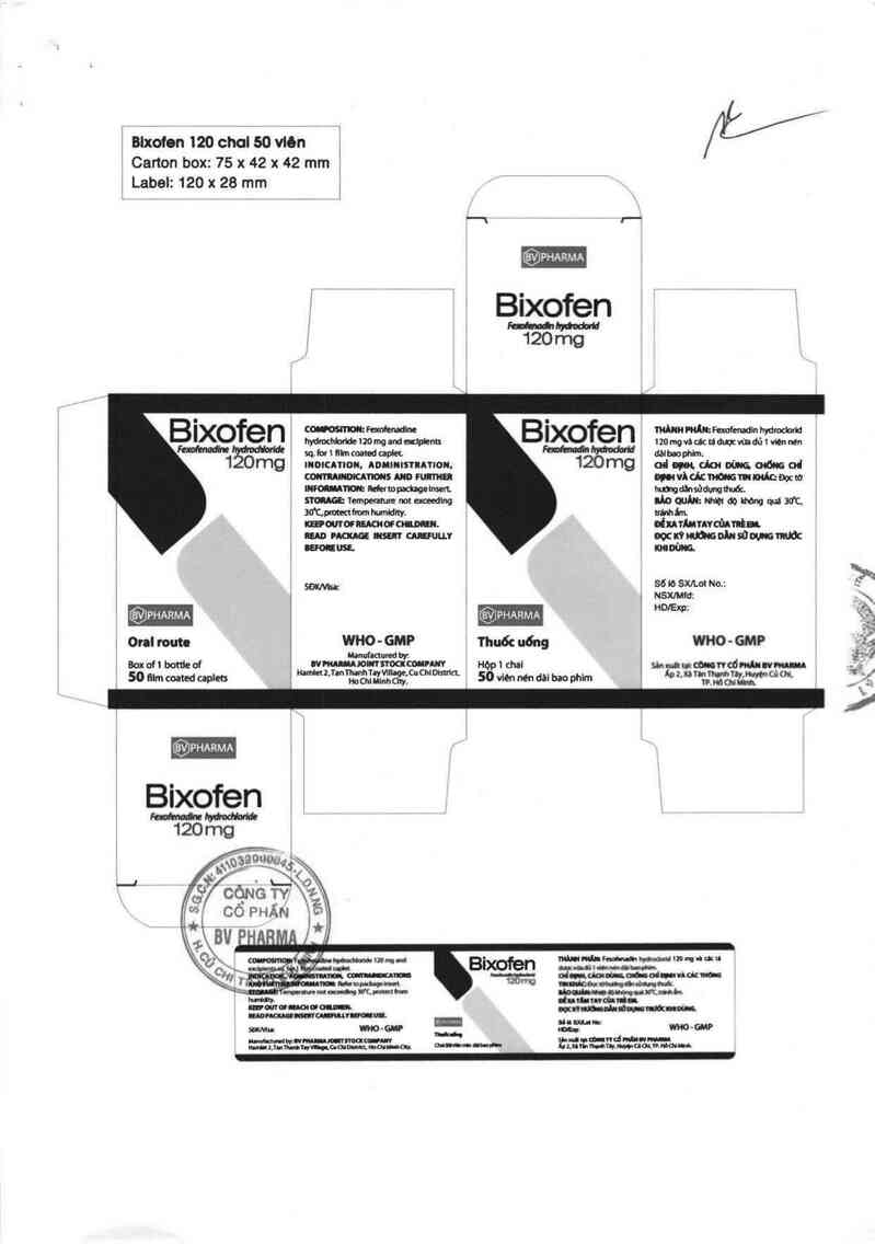 thông tin, cách dùng, giá thuốc Bixofen 120 - ảnh 2
