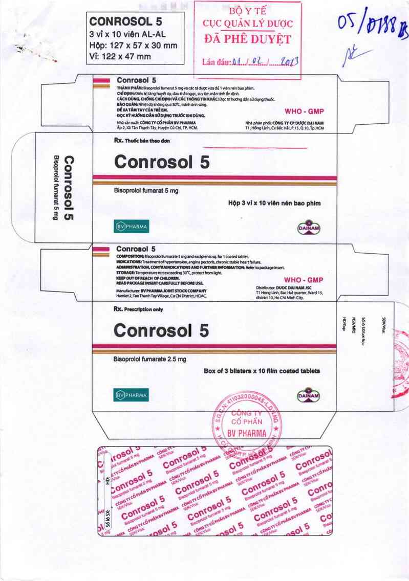 thông tin, cách dùng, giá thuốc Conrosol 5 - ảnh 0