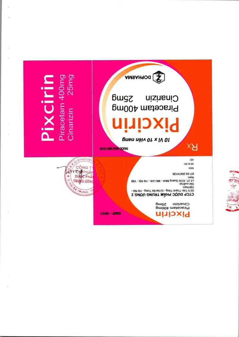 thông tin, cách dùng, giá thuốc Pixcirin - ảnh 2