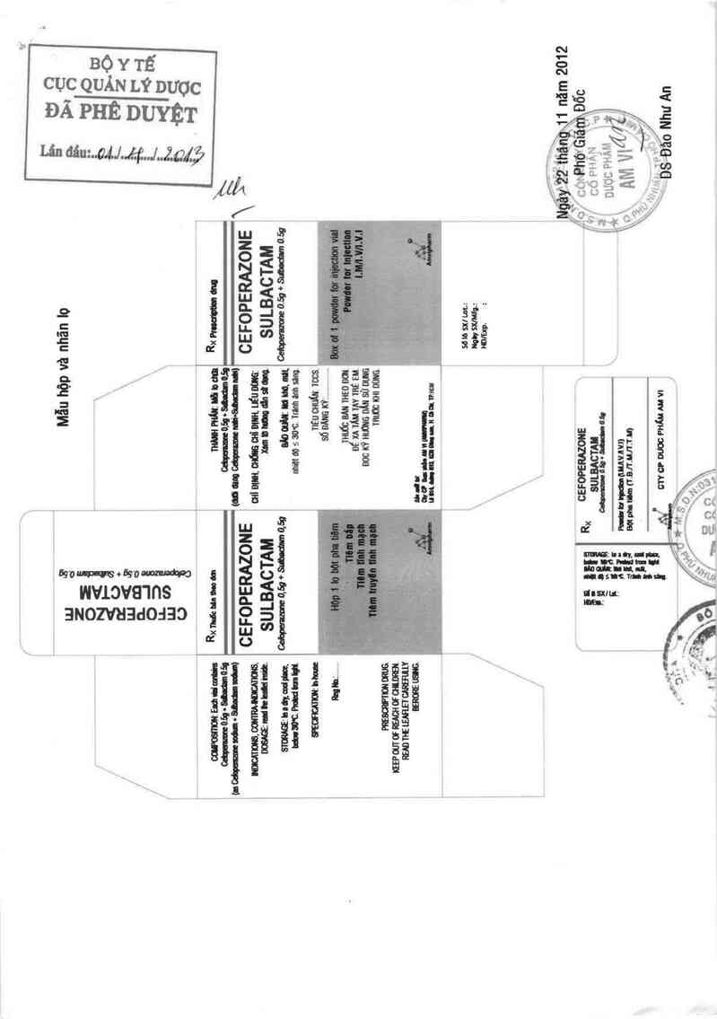 thông tin, cách dùng, giá thuốc Cefoperazone + Sulbactam - ảnh 0