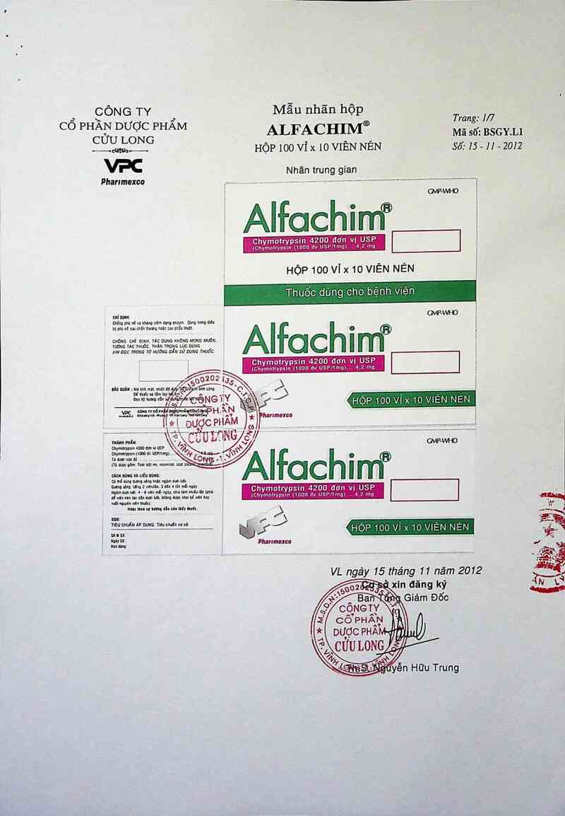 thông tin, cách dùng, giá thuốc Alfachim - ảnh 4