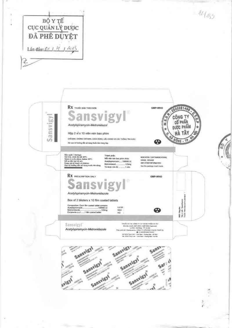 thông tin, cách dùng, giá thuốc Sansvigyl - ảnh 0