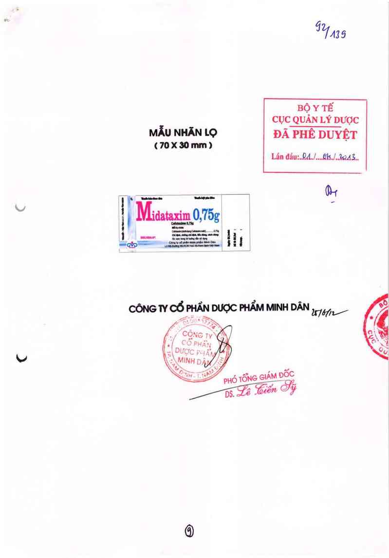 thông tin, cách dùng, giá thuốc Midataxim 0,75g - ảnh 0