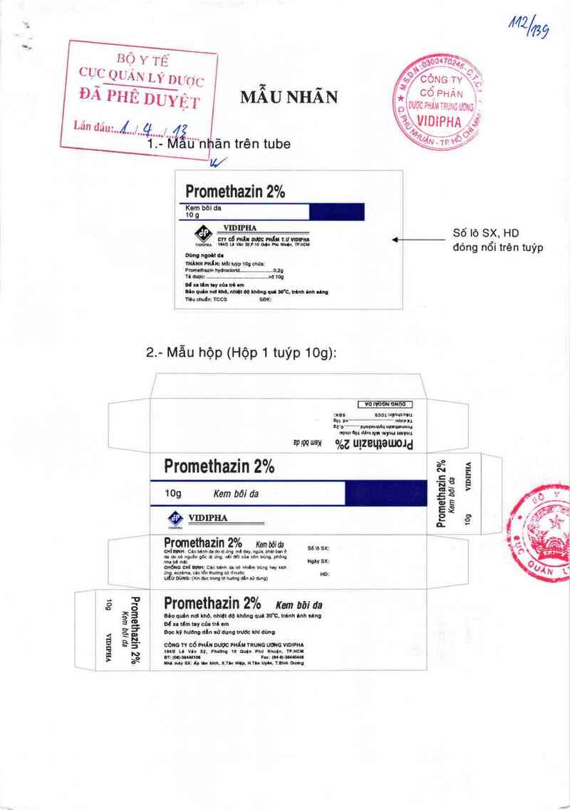 thông tin, cách dùng, giá thuốc Promethazin 2% - ảnh 0